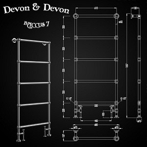 heated towel rails devon model