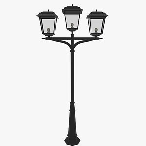 3d street lamp light model