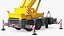 Guindaste móvel Liebherr com laje de concreto armado