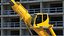 Guindaste móvel Liebherr com laje de concreto armado