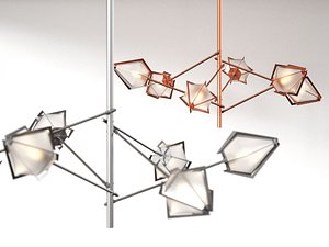 3D harlow spoke chandelier s
