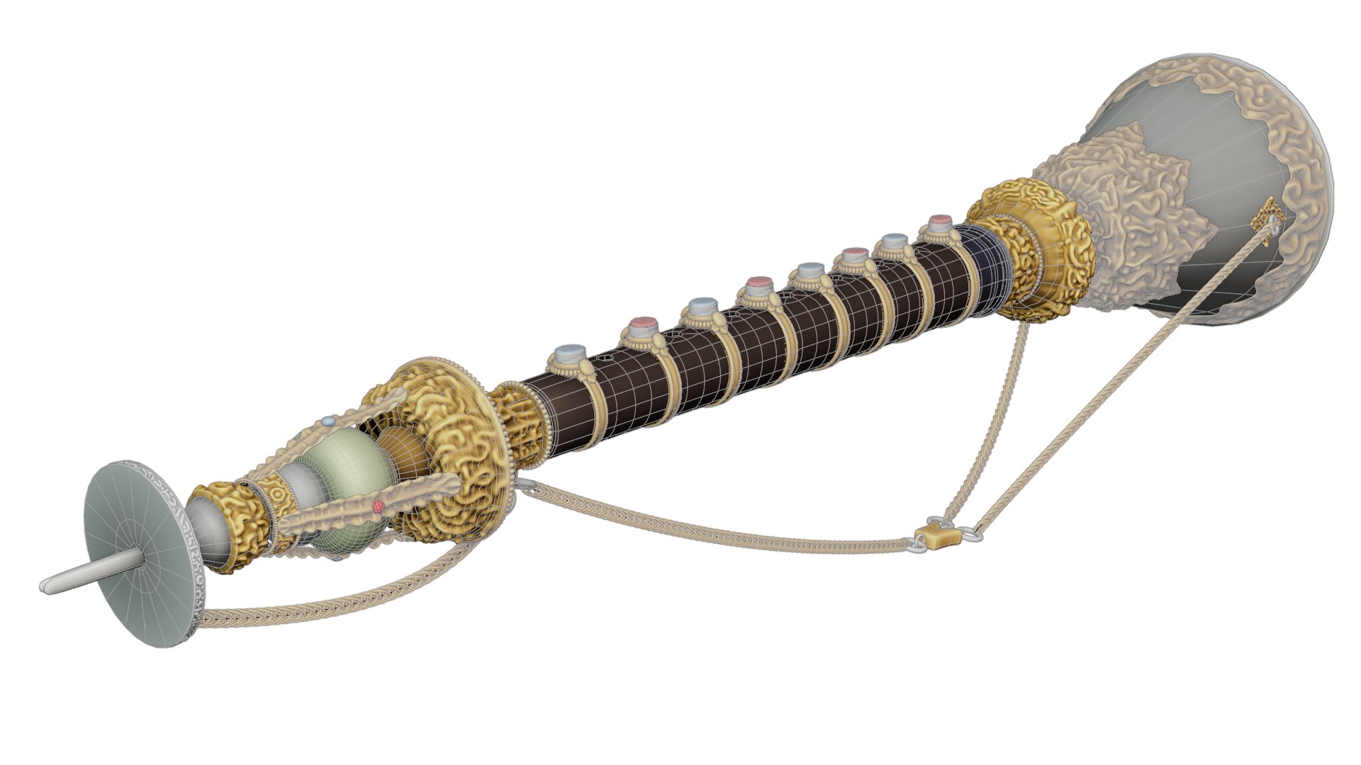 Gyaling Chinese Flute Instrument Model - TurboSquid 2387631