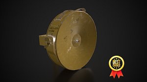 Soviet anti-personnel guided fragmentation mine MON-100 Low-poly