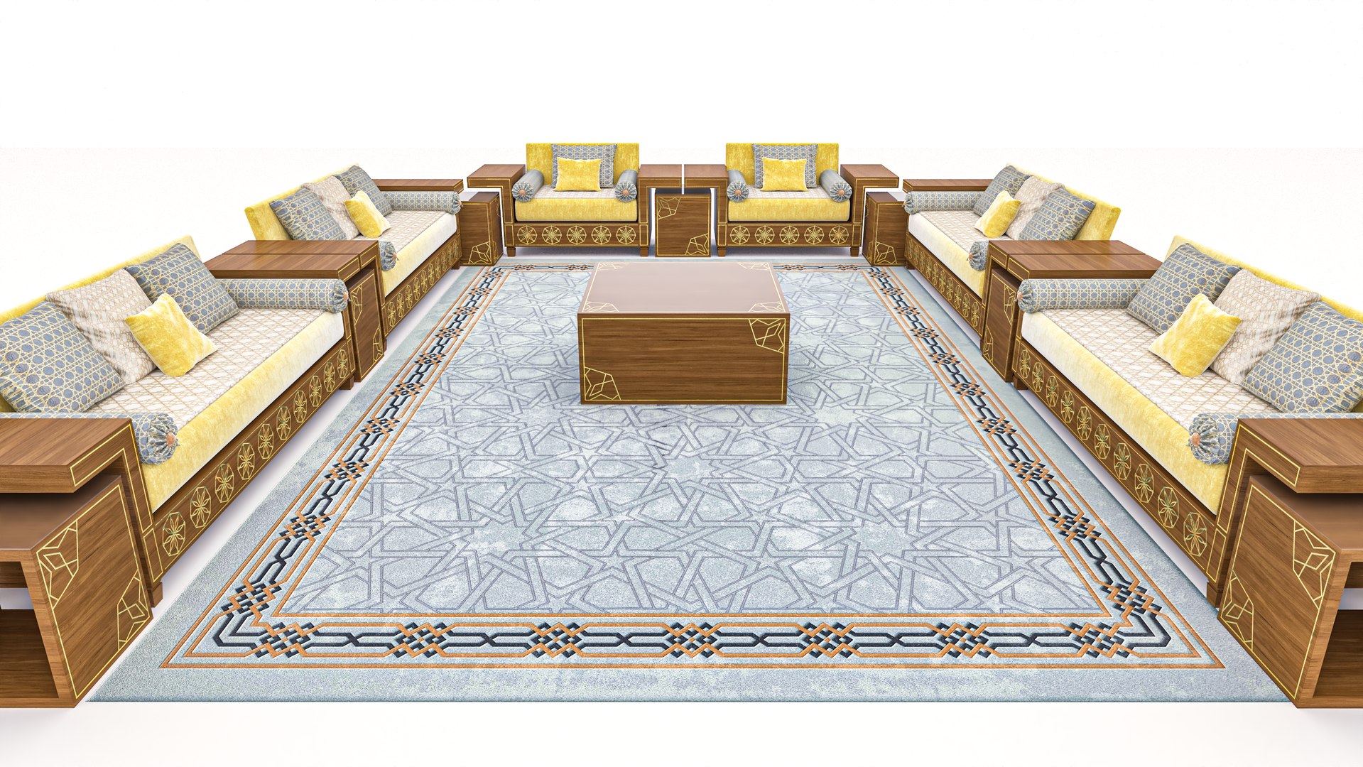 ARABIC SOFA MAJLIS 2 3D - TurboSquid 2033332
