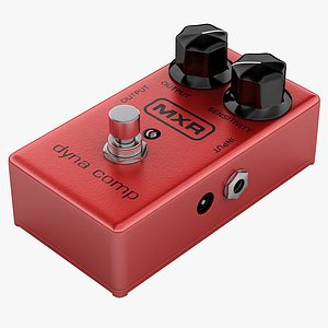 3d model guitar compressor mxr dyna