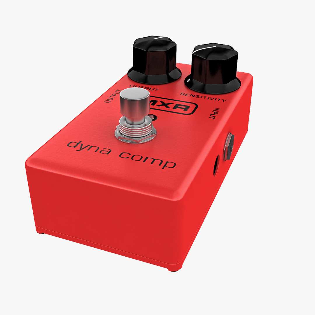 3d Model Guitar Compressor Mxr Dyna