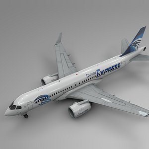 3D egyptair express airbus a220-300