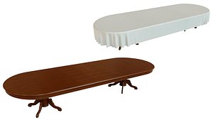 wood table 3D