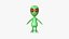 Cute Alien A02 Green Red - Simple - Character Design