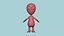 Cute Alien A02 Green Red - Simple - Character Design