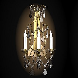classic wall sconce crystal swarowski glass