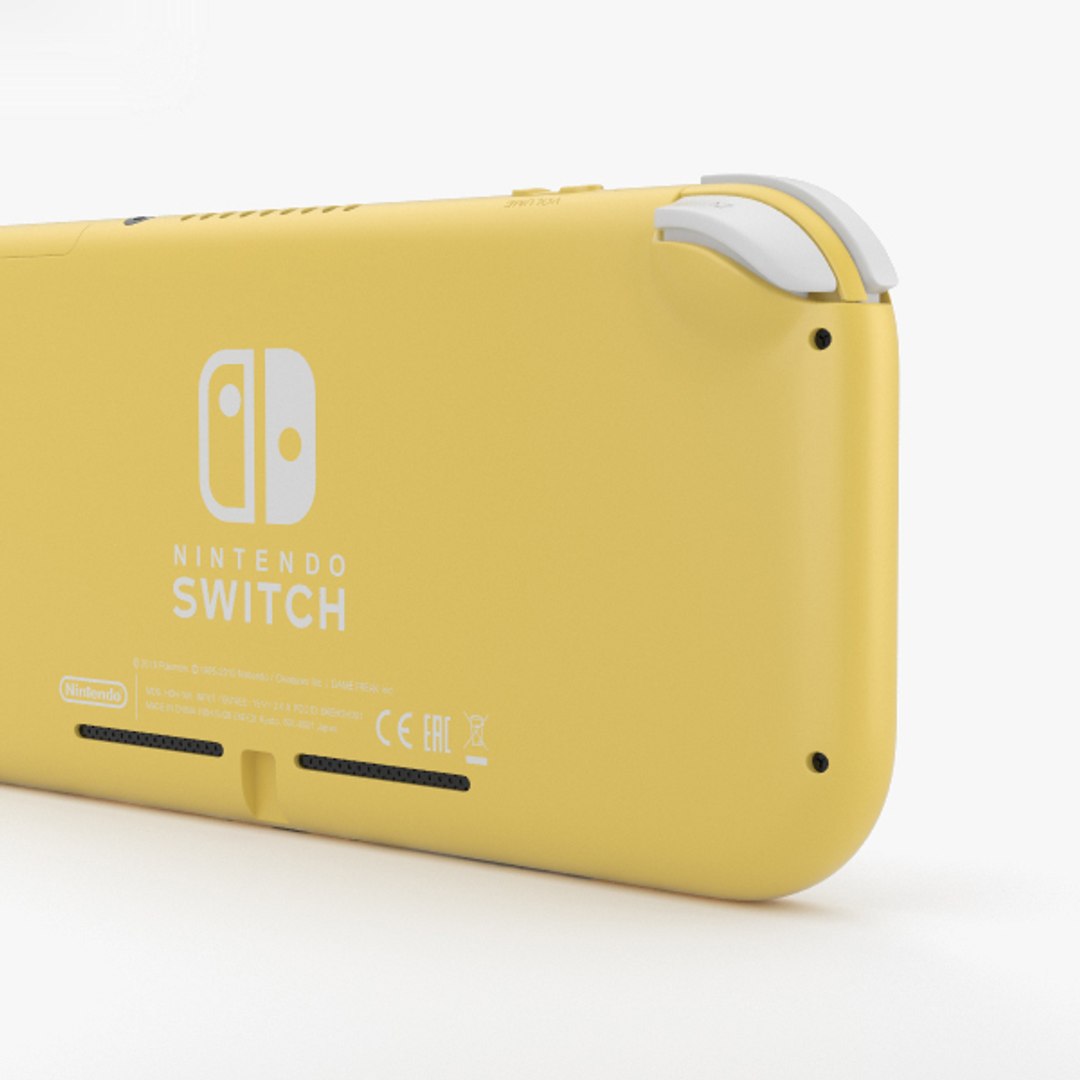 3D Nintendo Switch Yellow TurboSquid 1503394