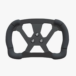 Steering Wheel F1 Low Poly PBR Realistic