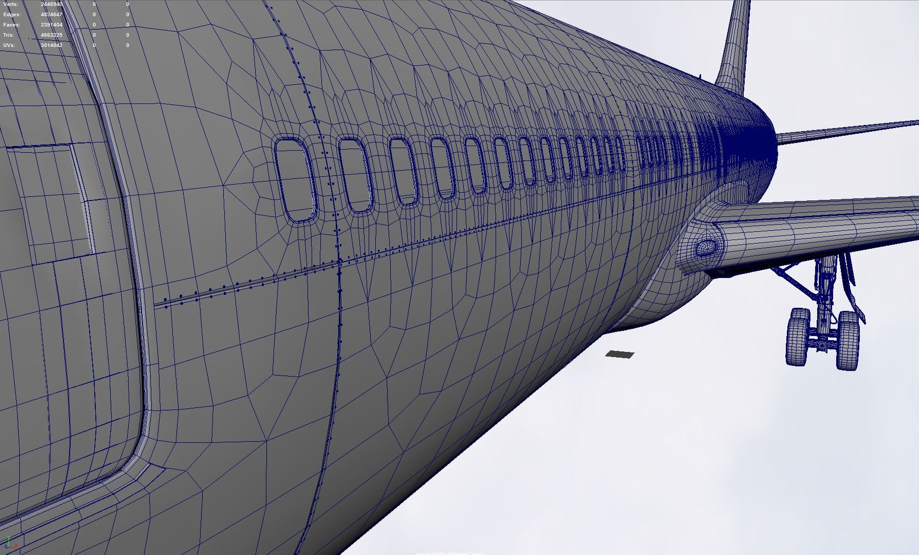Aircraft 767 Engines 3d Fbx