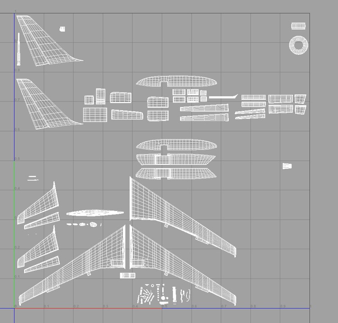 Aircraft 767 Engines 3d Fbx