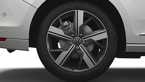 3D Volkswagen Caddy Life 2021 wheel model