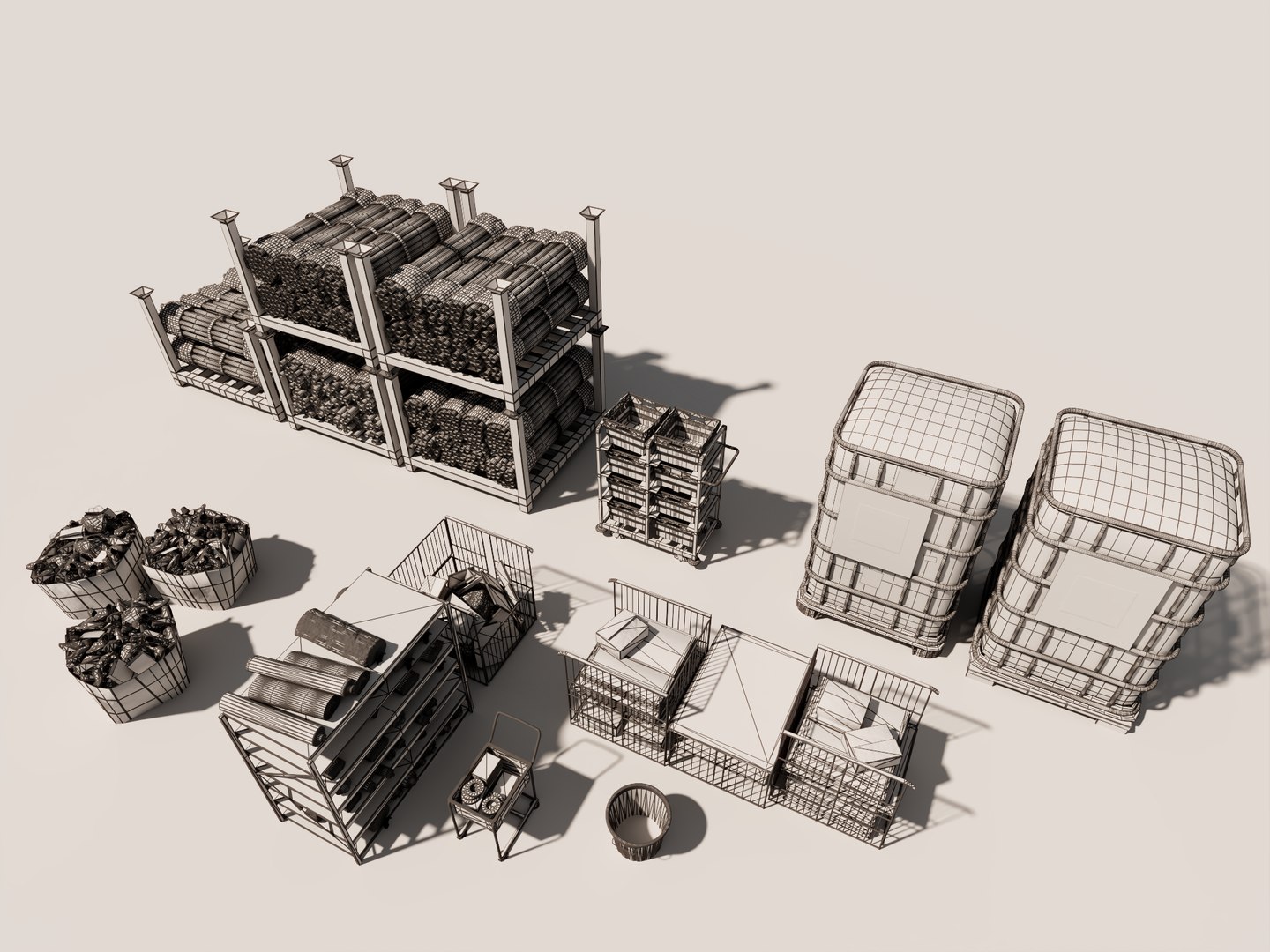 3D Industrial Warehouse Storage Props  Pipe Rack Collection model https://p.turbosquid.com/ts-thumb/xD/5jltUf/Qp/industrialwarehouse9/png/1782132312/1920x1080/fit_q87/f2601353bf5a81e4a02e390f0b5de8e23fdf29e4/industrialwarehouse9.jpg