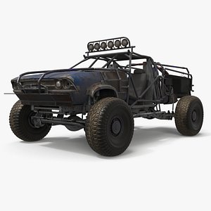 3D Postapocalyptic Raid Truck model