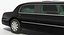 stretch black limousine generic 3D model