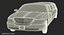 stretch black limousine generic 3D model