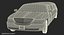 stretch black limousine generic 3D model