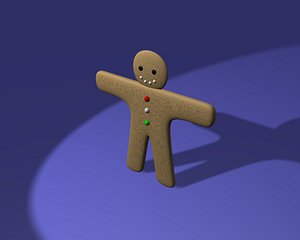 free blend model ginger bread man