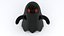 Little Cartoon Ghost Black 3D model