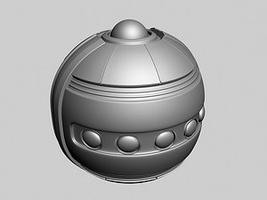 sci fi grenade 3d max
