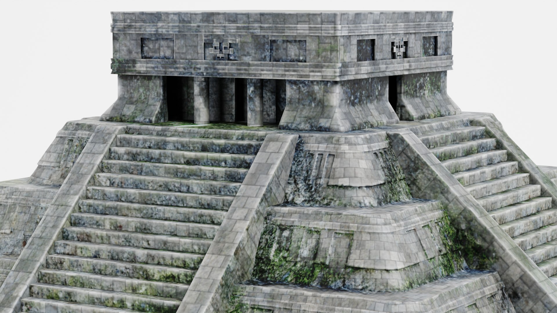 3D Mayan Pyramid - TurboSquid 2029508