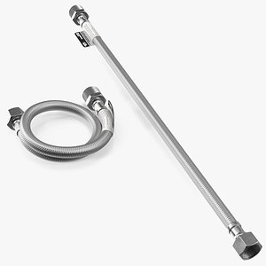 Toilet Water Supply Reinforced Hose Set 40cm Monochrome