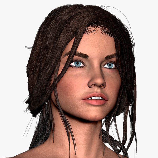 zbrush woman abbey 3d model