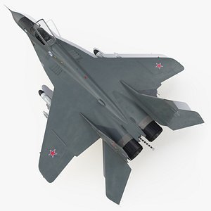 3D MiG 29KR Fulcrum D Russian Navy with Armament Rigged model