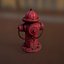 Texturas de hidrante PBR Low Poly Game Ready