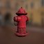 Texturas de hidrante PBR Low Poly Game Ready