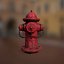Texturas de hidrante PBR Low Poly Game Ready
