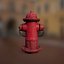 Texturas de hidrante PBR Low Poly Game Ready