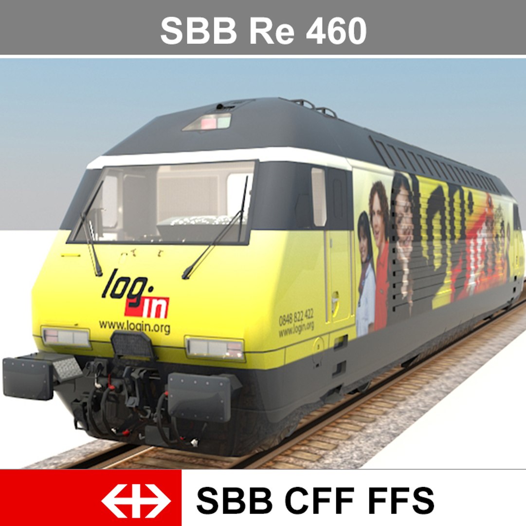 Passenger Train 3d Model
