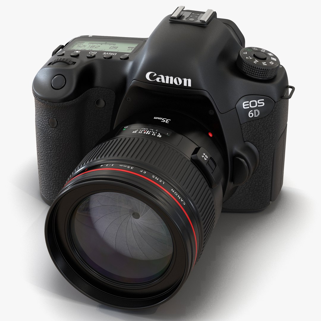 Canon EOS 6D 3D model preview