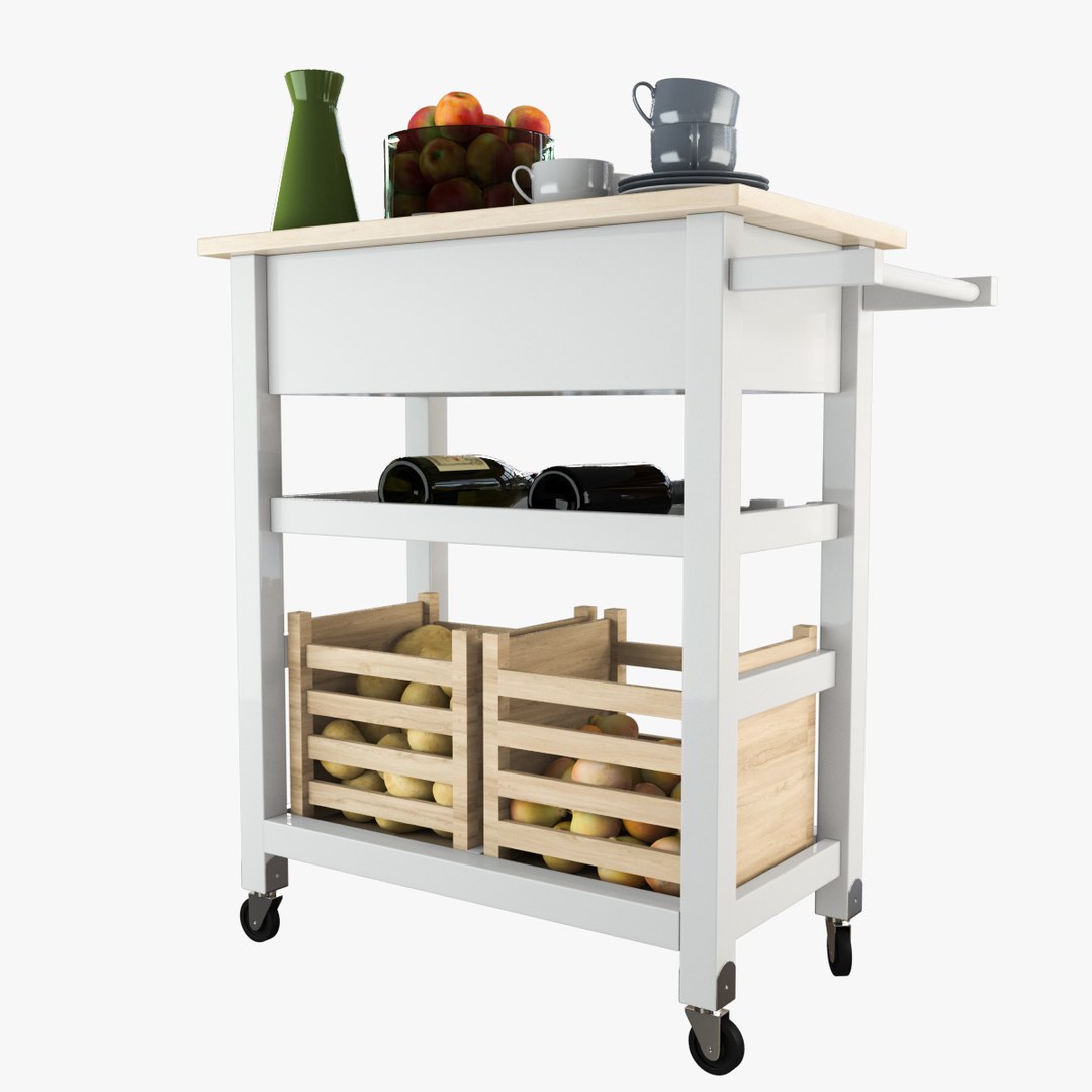 3D Storage Kitchen Trolley TurboSquid 1163670   03 