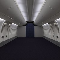 RyanAir Economy Airplane Interior Section