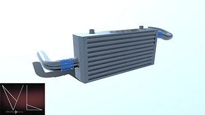 3D cooler intercooler model