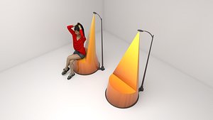3D Street light chair