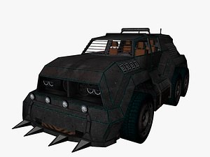 3d futuristic vehicle model