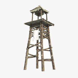 Ancient observation tower 3D