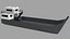 Old Landing Barge Small Boat 3D model