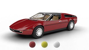 Maserati Bora 1972 3d model 3D model
