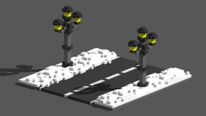 voxel road 1 3D model