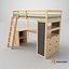 3D Childrens bed 01 05 model