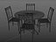 wrought iron dining set