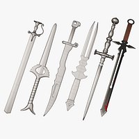 25 sword and kinfe base mesh